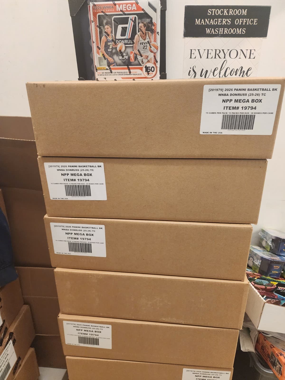 2026 Panini Donruss WNBA Mega Box Factory Sealed Case (20 Boxes Low Start 1 Day