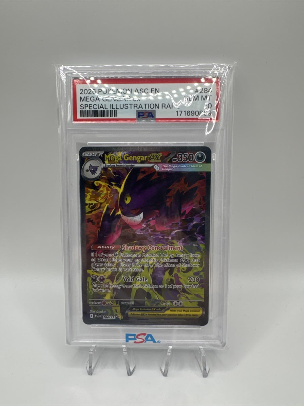 2026 Pokemon Asc En-Ascended Heroes #284 Mega Gengar Ex Psa 10