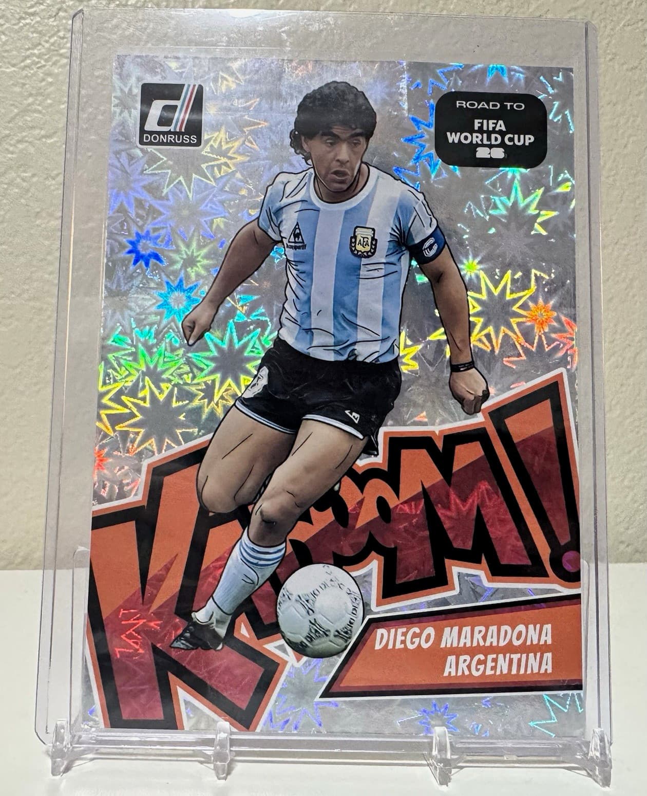 PANINI DONRUSS FIFA 2023-24 DIEGO MARADONA 24 KABOOM! Insert Argentina