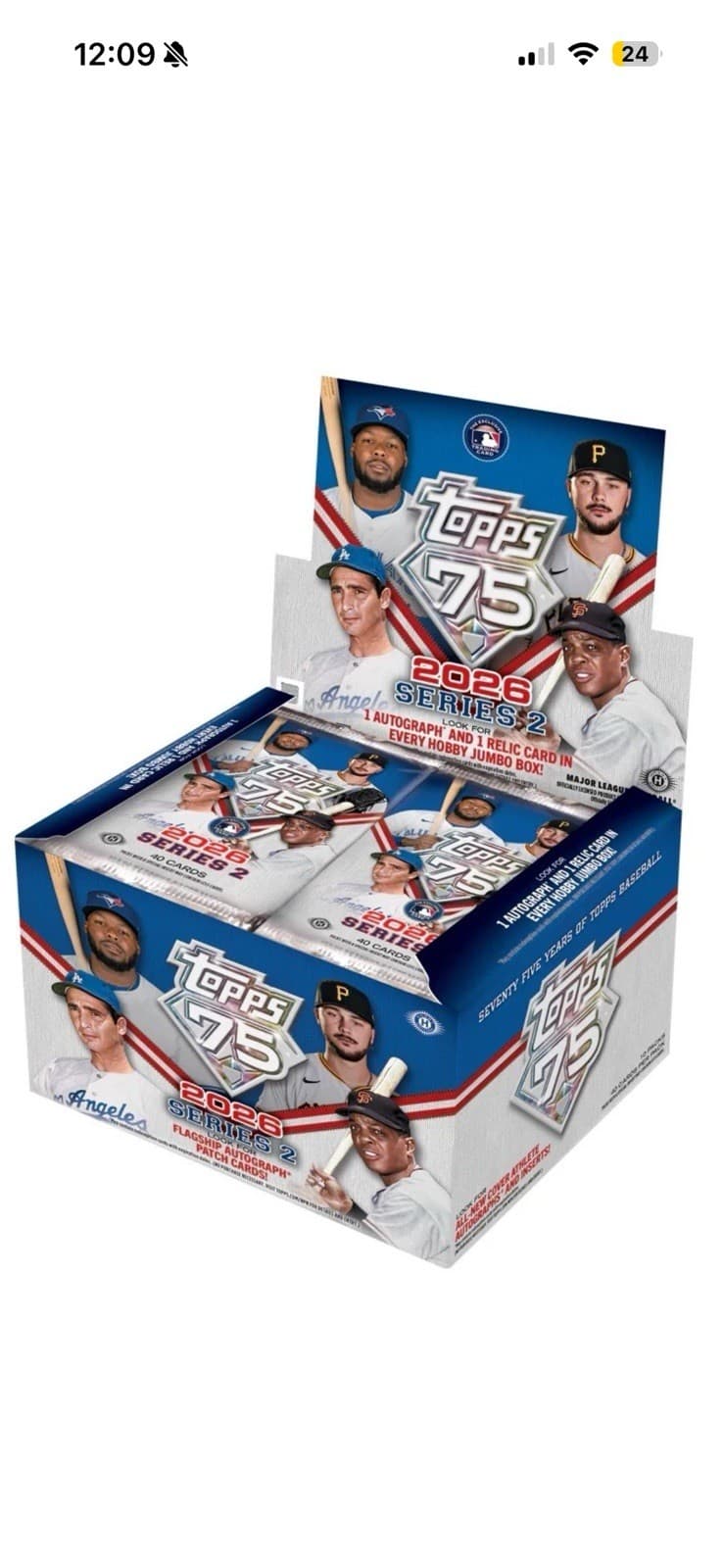 2026 TOPPS SERIES 2 BASEBALL JUMBO HOBBY BOX (PRESALE CONFIRMED)
