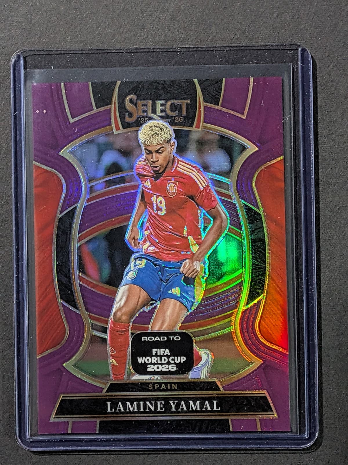2025-26 Panini Select Road to FIFA World Cup Lamine Yamal #68 Purple /150 Spain