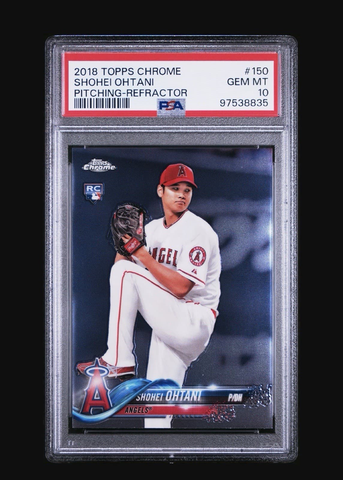 2018 TOPPS CHROME #150 SHOHEI OHTANI PSA-10 PITCHING-REFRACTOR