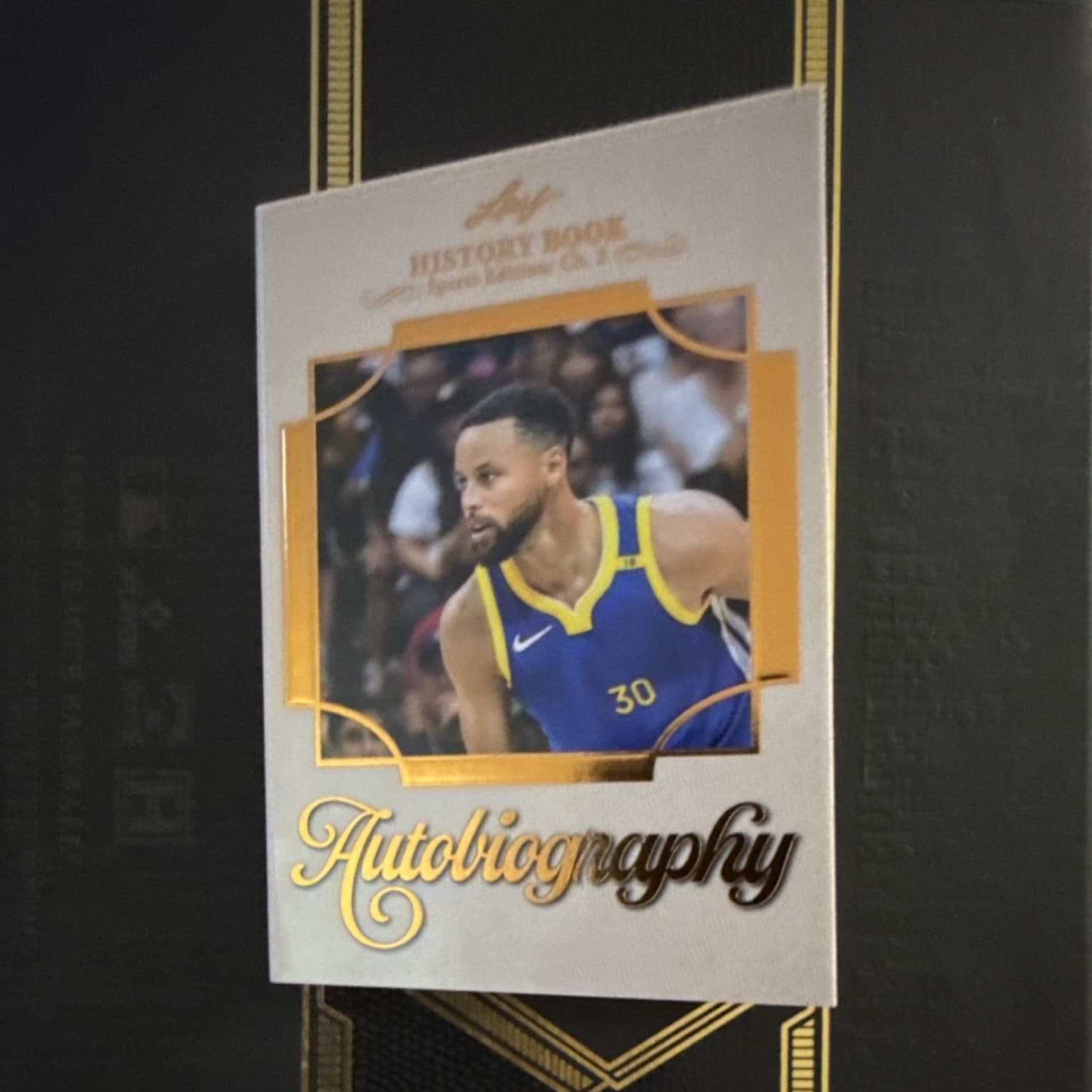 Leaf 2025 History Book Stephen Curry Autobiography Bronze Foil Auto /25 Basketb…