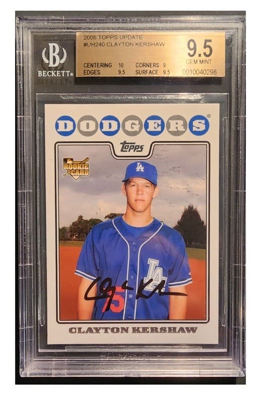 2008 Topps Updates & Highlights - Clayton Kershaw #UH240 (RC) BGS 9.5