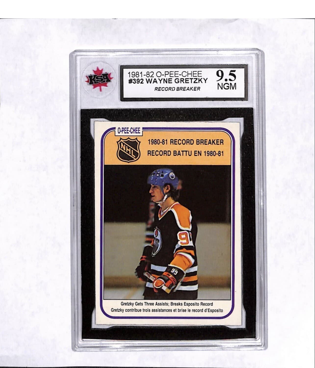 1981-82 O-Pee-Chee - Wayne Gretzky #392 KSA 9.5