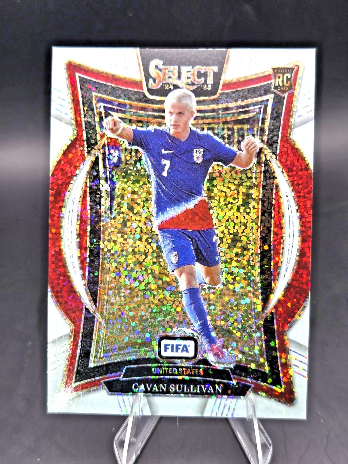 CAVAN SULLIVAN 2024 Panini Select FIFA #98 Terrace WHITE SPARKLE ROOKIE SSP