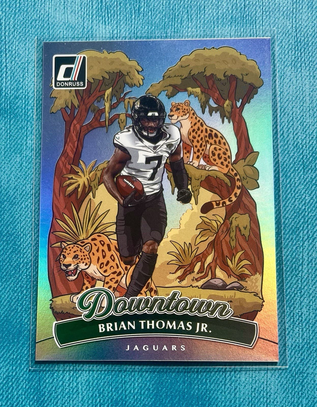 BRIAN THOMAS JR. DOWNTOWN INSERT - SP - 2025 PANINI DONRUSS - CASE HIT 🔥🔥