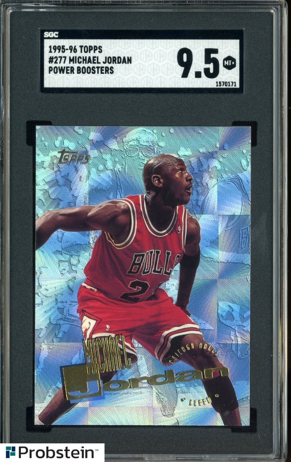 1995-96 Topps Power Boosters #277 Michael Jordan Chicago Bulls HOF SGC 9.5 MINT+