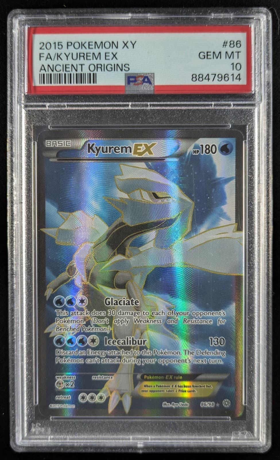 2015 Pokemon KYUREM EX #86/98 XY Ancient Origins Ultra Rare English PSA 10