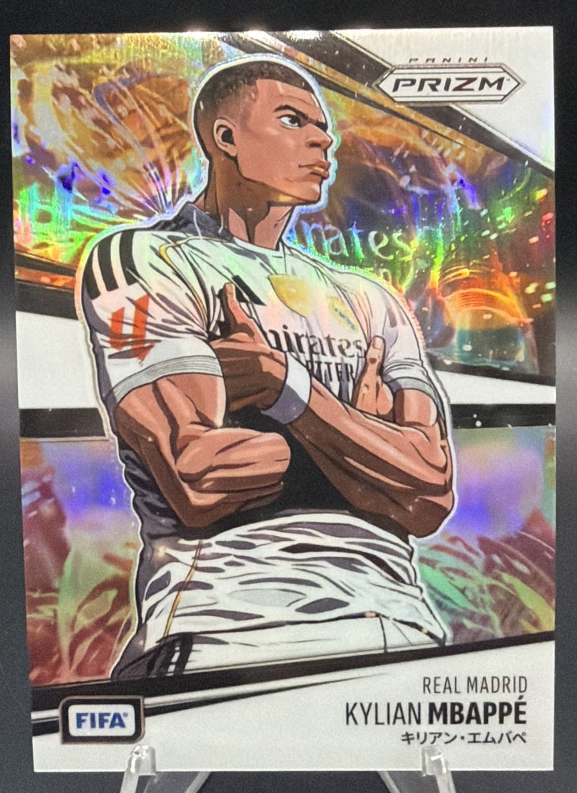 RARE!! 2025-26 Panini Prizm FIFA SOCCER MANGA!!!!!! Mbappe Prizm SSP Real Madrid