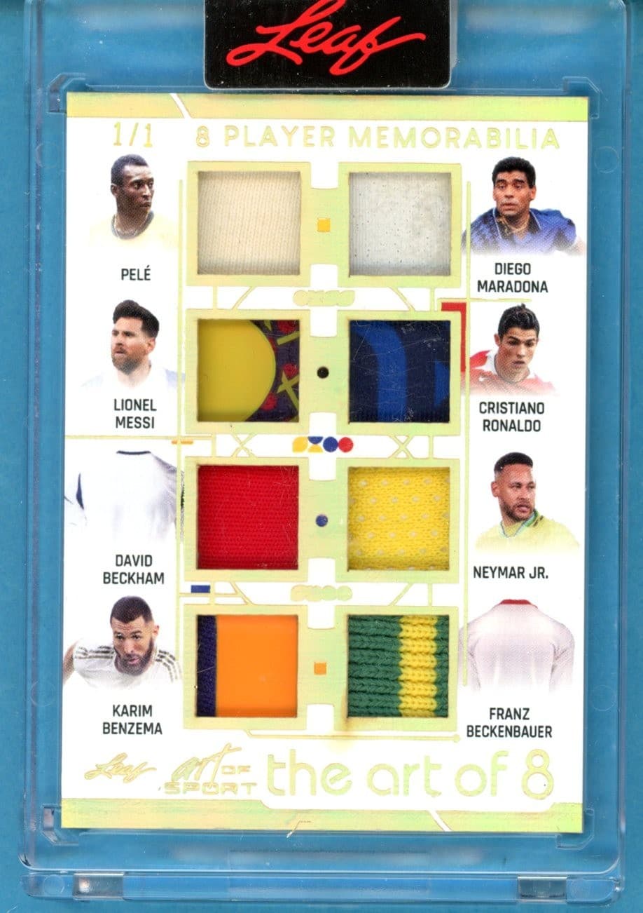 2026 Leaf Art of Sport Messi/Neymar Jr./Benzema/Pele/Ronaldo/Maradona #1/1