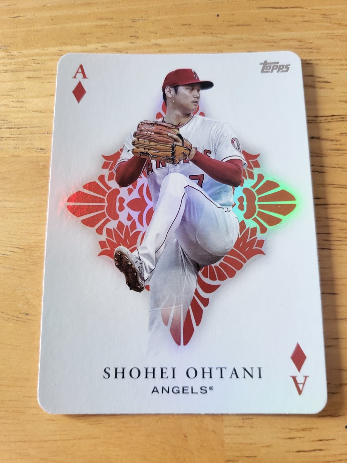 2023 Topps All Aces Shohei Ohtani #AA-11 “Ace Of Diamonds” die cut insert