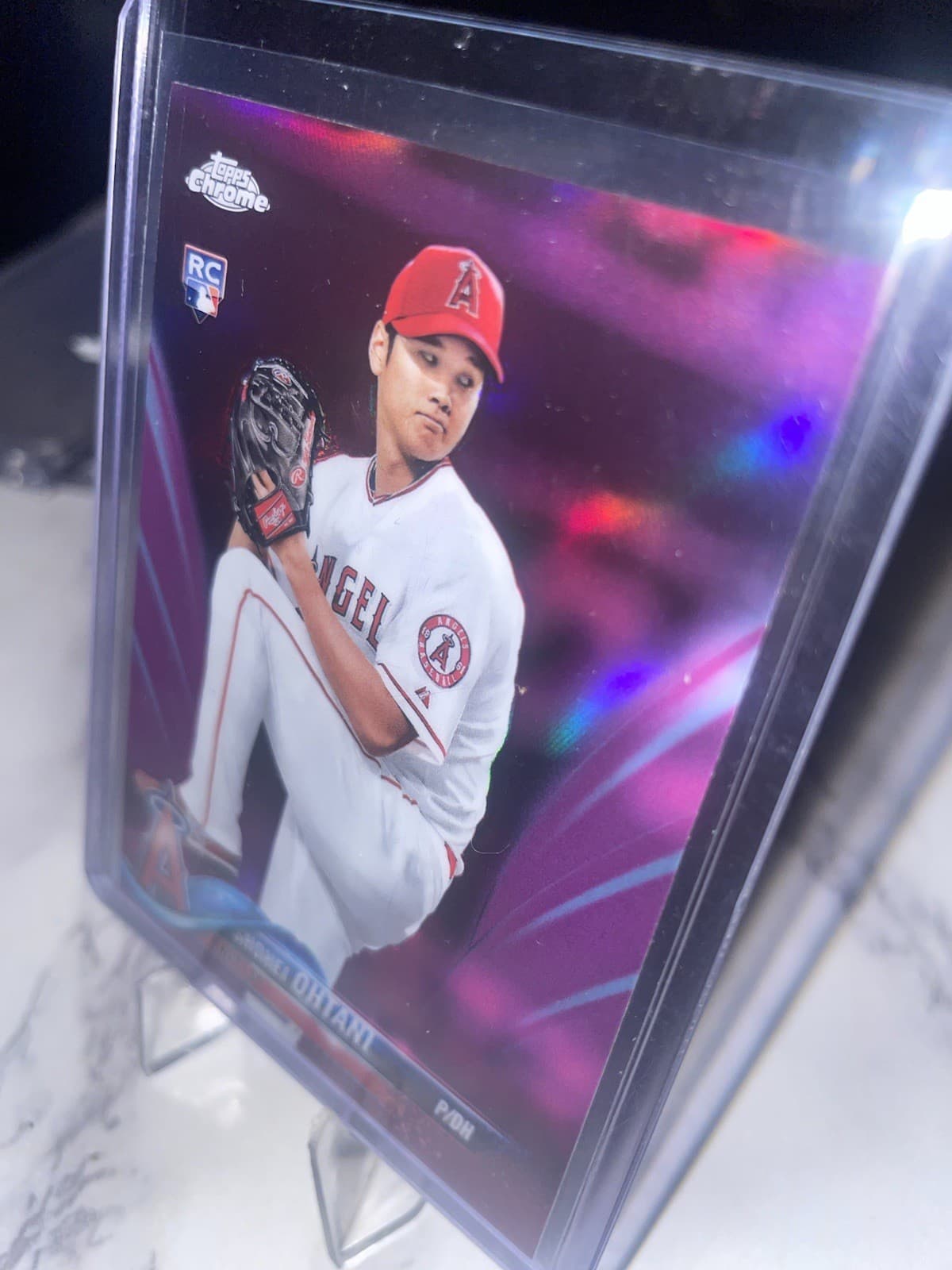 2018 Topps Chrome - Shohei Ohtani #150 Pink Refractor (RC)