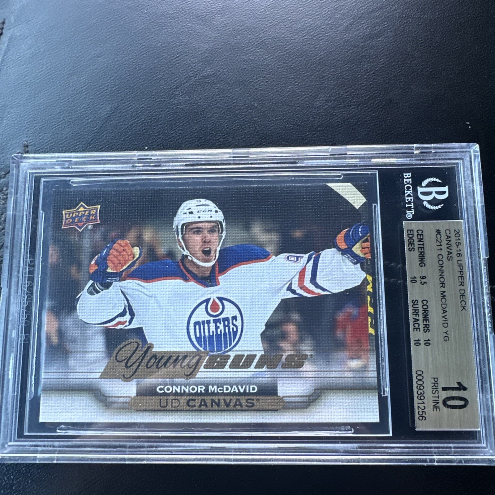 2015-16 Upper Deck Ud Connor Mcdavid Young Guns Canvas PRISTINE BGS 10 Yg Rc