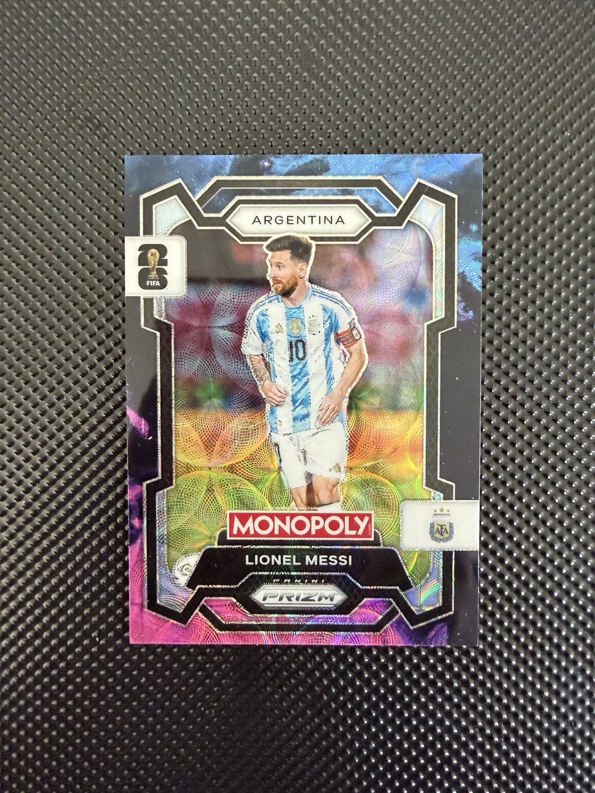 2025 Panini Monopoly Prizm Lionel Messi Nebula SSP