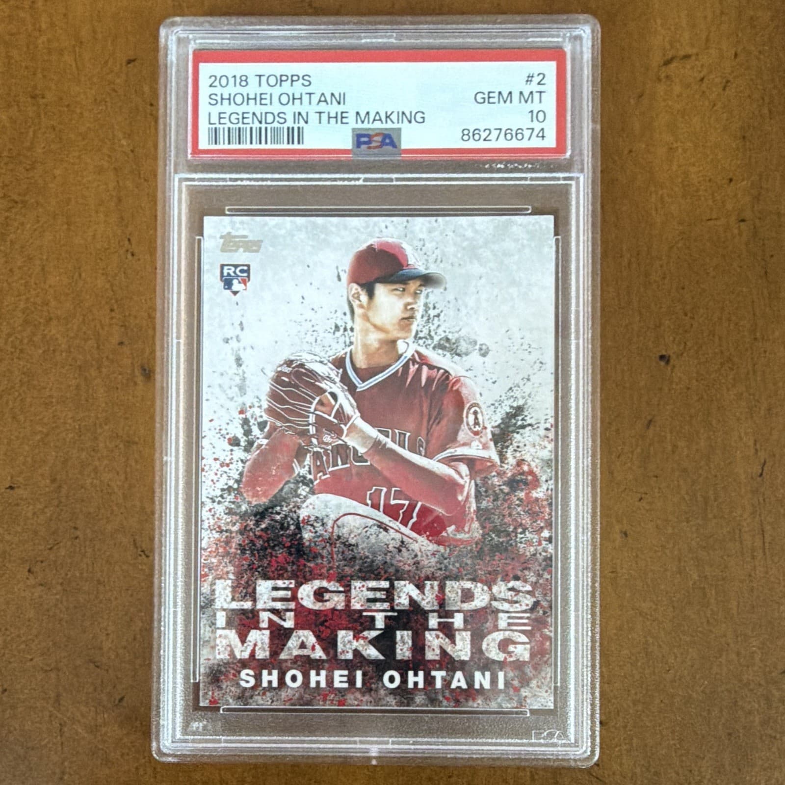 Topps 2018 Legends in the Making Shohei Ohtani RC Insert #LITM-2 Angels