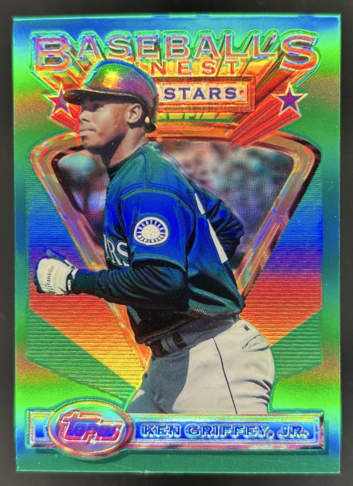 1993 Topps Finest Ken Griffey, Jr. Refractor #110 Mariners