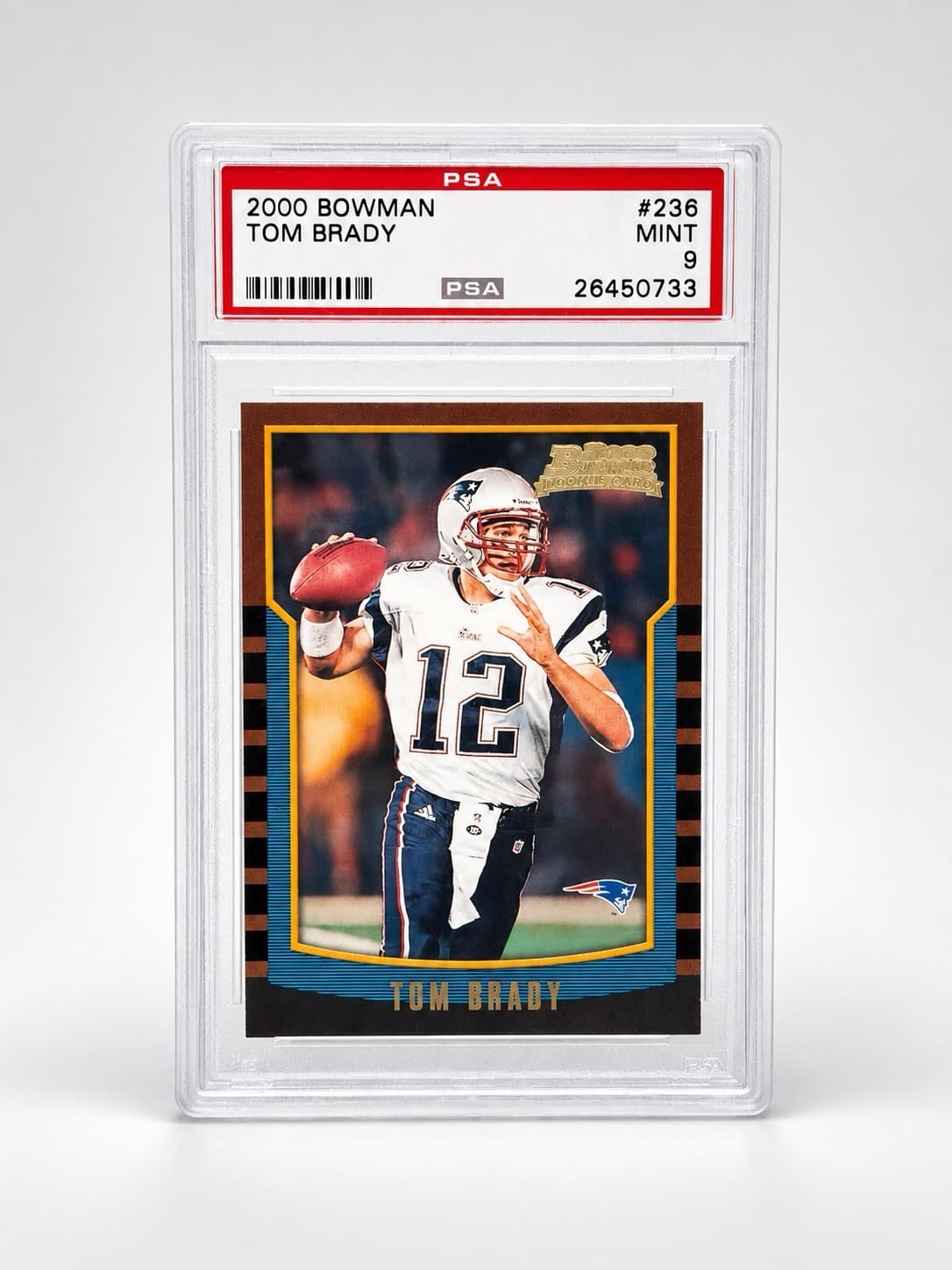 2000 Bowman Tom Brady #236 Rookie Card PSA 9 #26450733