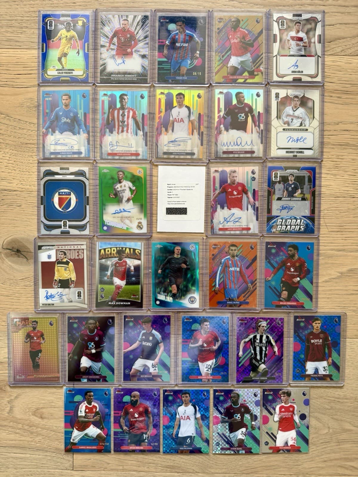 2026 Prizm FIFA World Cup Topps Chrome Finest Auto UEFA Soccer Card Lot SSP SP