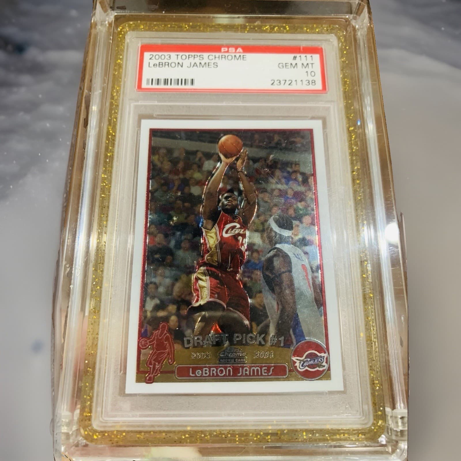 2003 Topps Chrome LeBron James ROOKIE CARD RC #111 PSA 10 GEM MINT