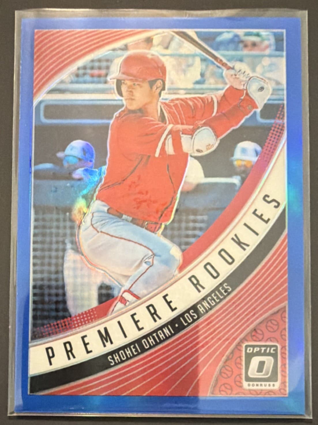 Panini 2018 Donruss Optic Shohei Ohtani Premiere Rookies PR4 Blue Prizm /149 RC