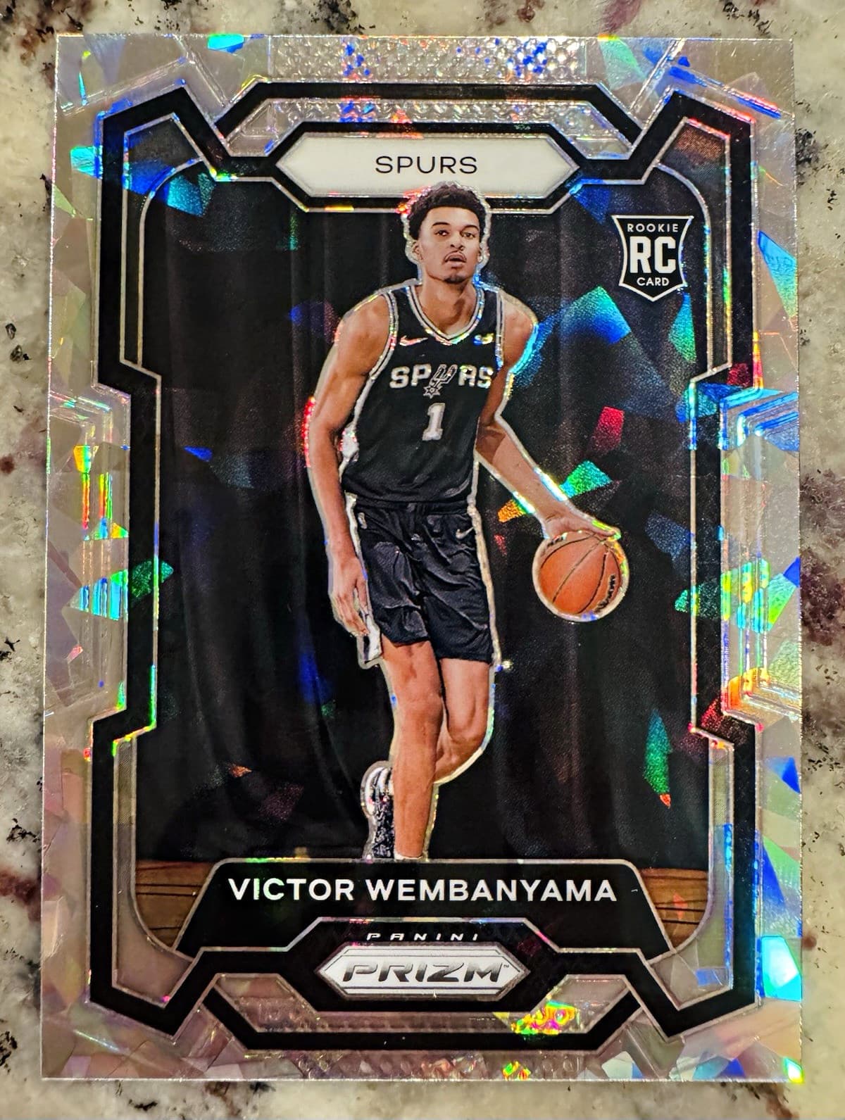 2023-24 Victor Wembanyama Ice Prizm Panini #136 (RC) Spurs