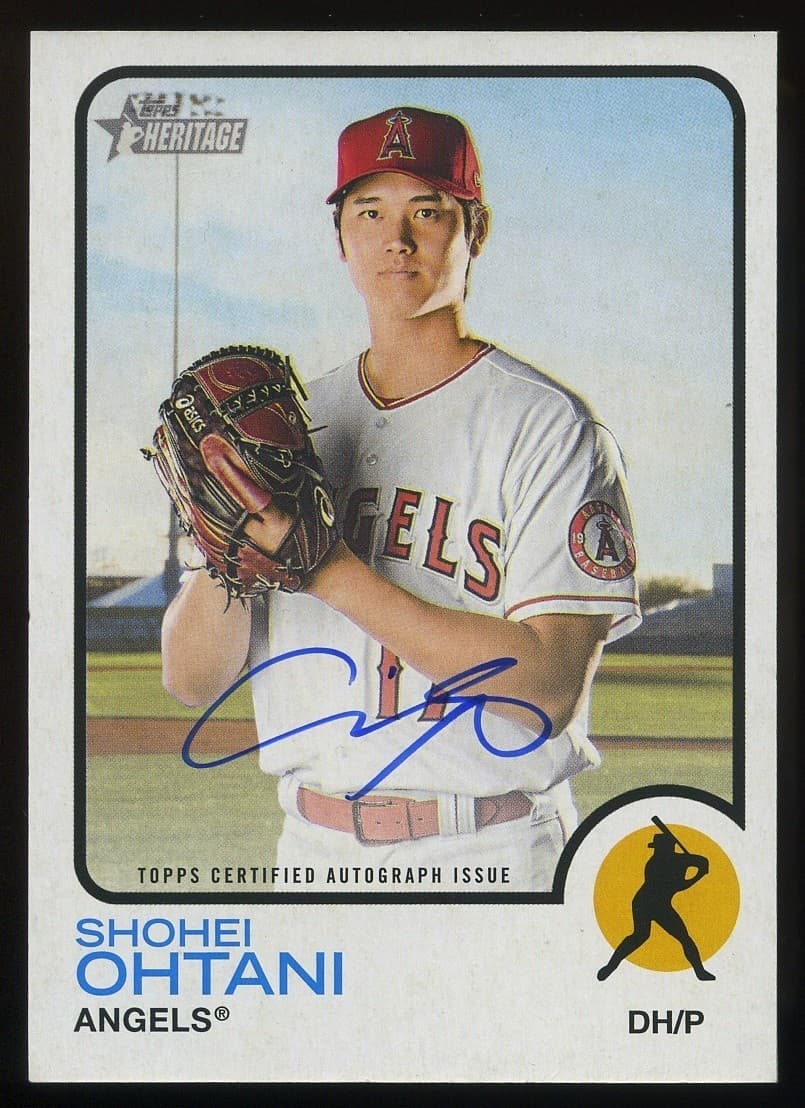 2022 Topps Heritage Baseball Shohei Ohtani #ROA-SO Real One Autograph