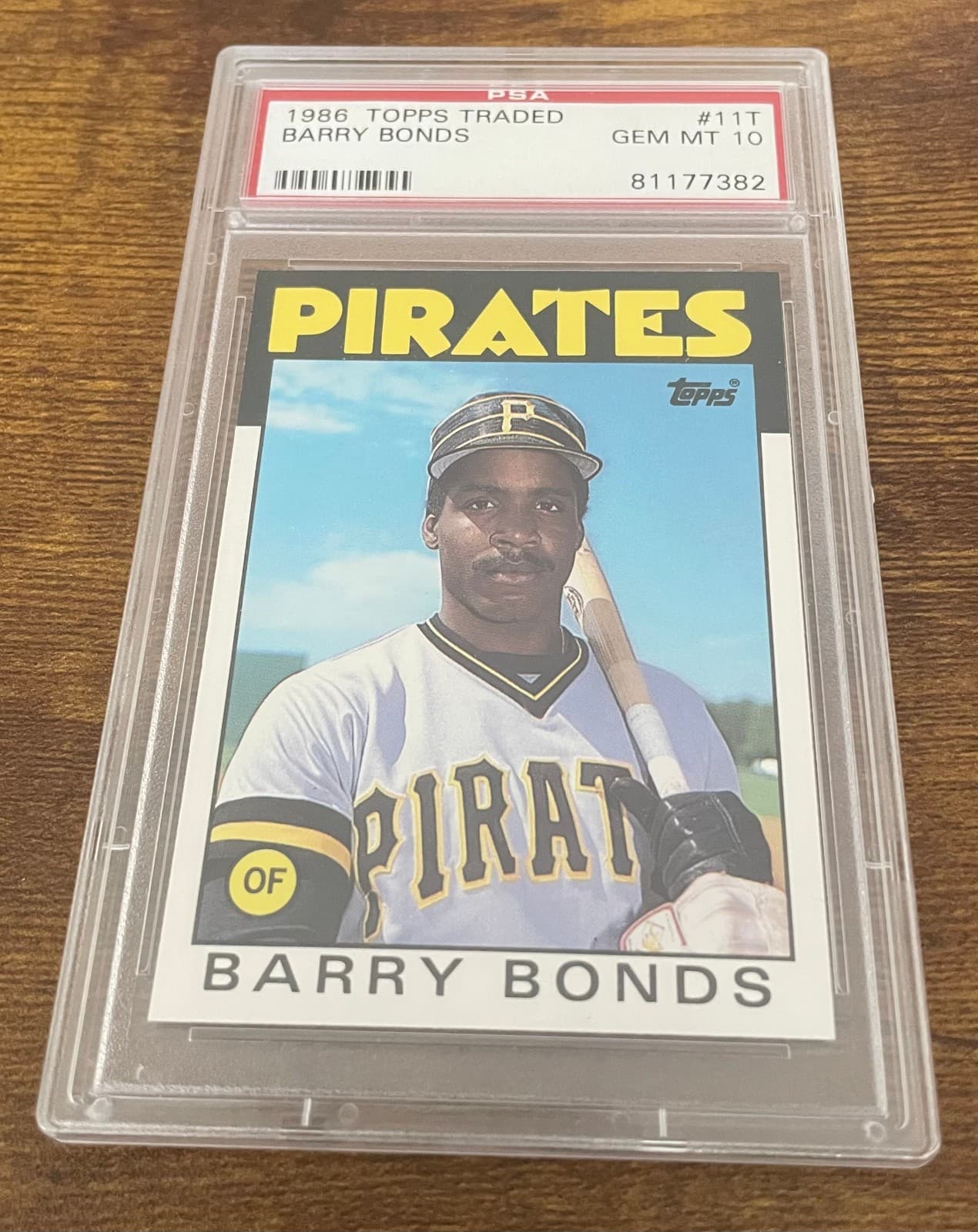 1986 Topps Traded - Barry Bonds #11T (RC) - PSA 10