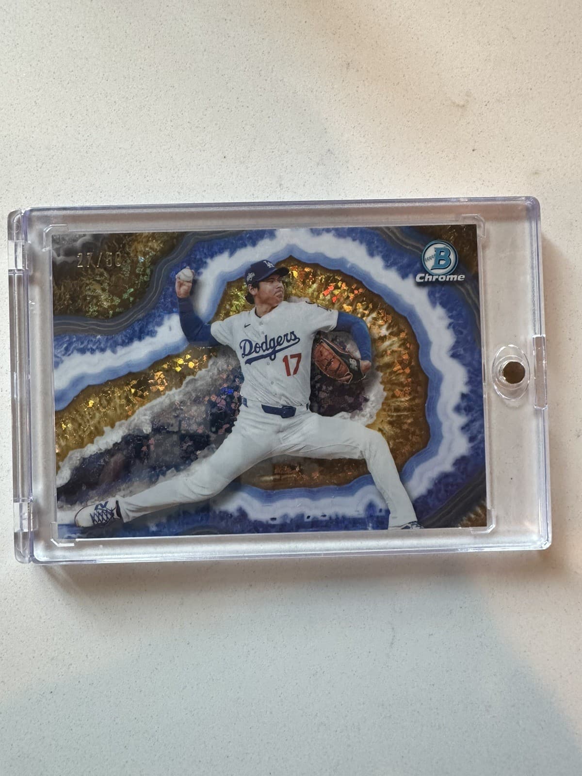 2026 Bowman Chrome Shohei Ohtani CRYSTALLIZED GOLD /50 SSP Case Hit