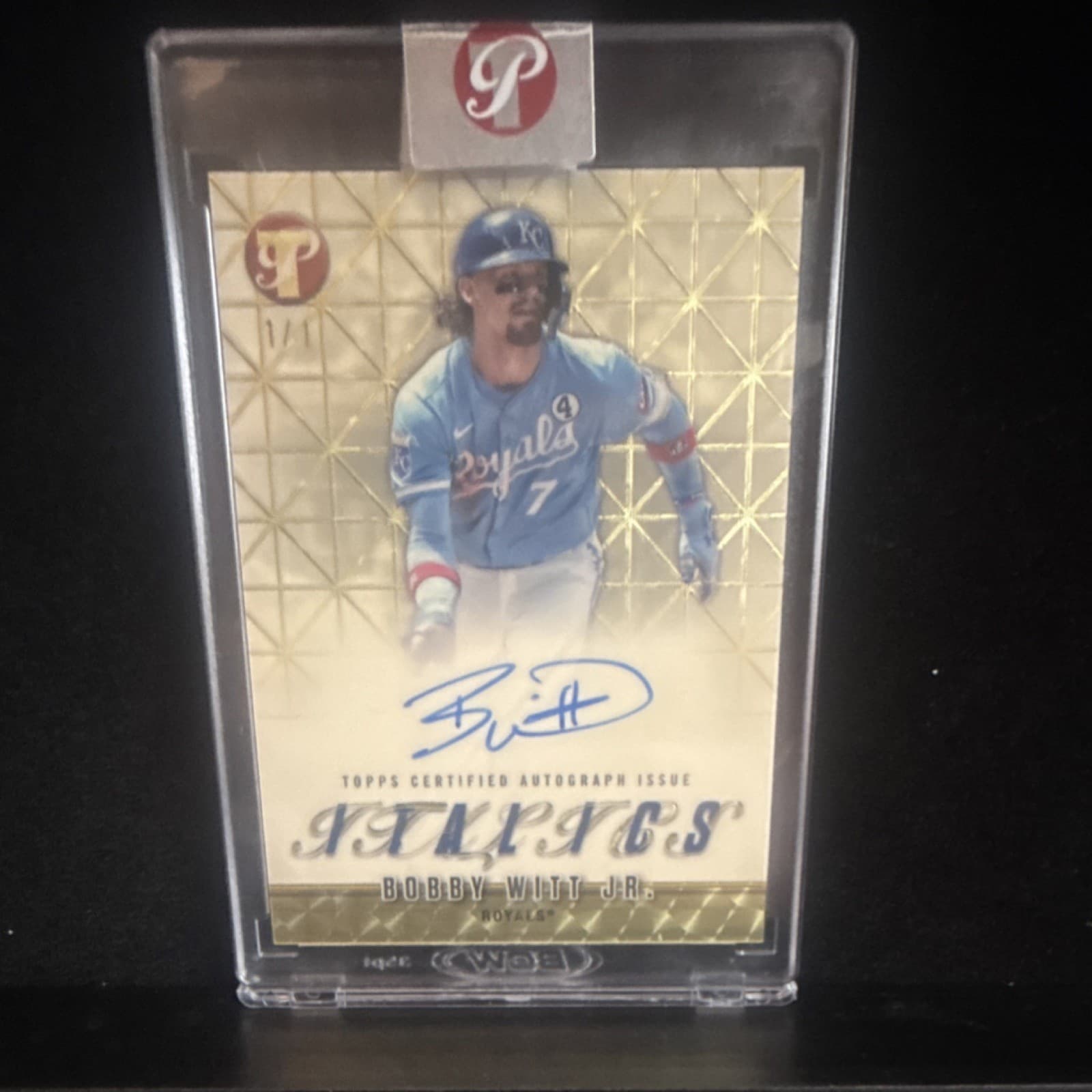 2025 Topps Pristine Bobby Witt Jr. SuperFractor Italics Autograph 1/1 Royals