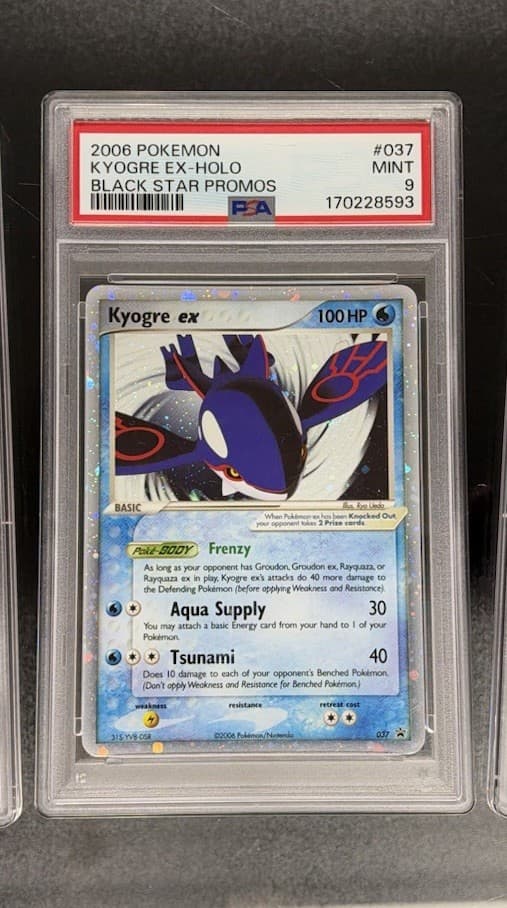 Nintendo Pokemon 2006 Kyogre ex Holo Black Star Promo 037 PSA 9 LOW POP NEW CERT