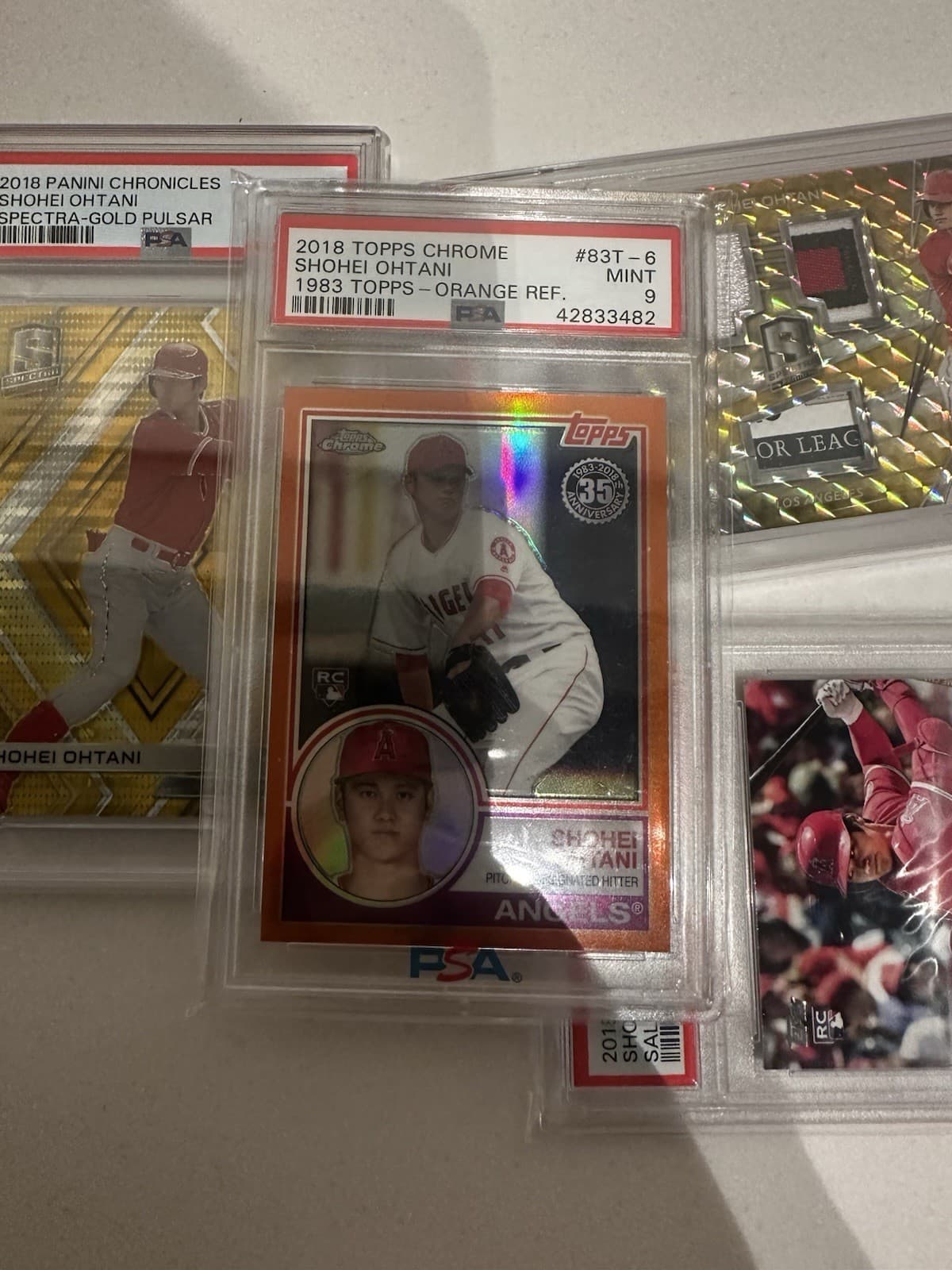 2018 Topps Chrome Shohei Ohtani Orange Refractor /25 RC *Last Orange 9 Sold $24k