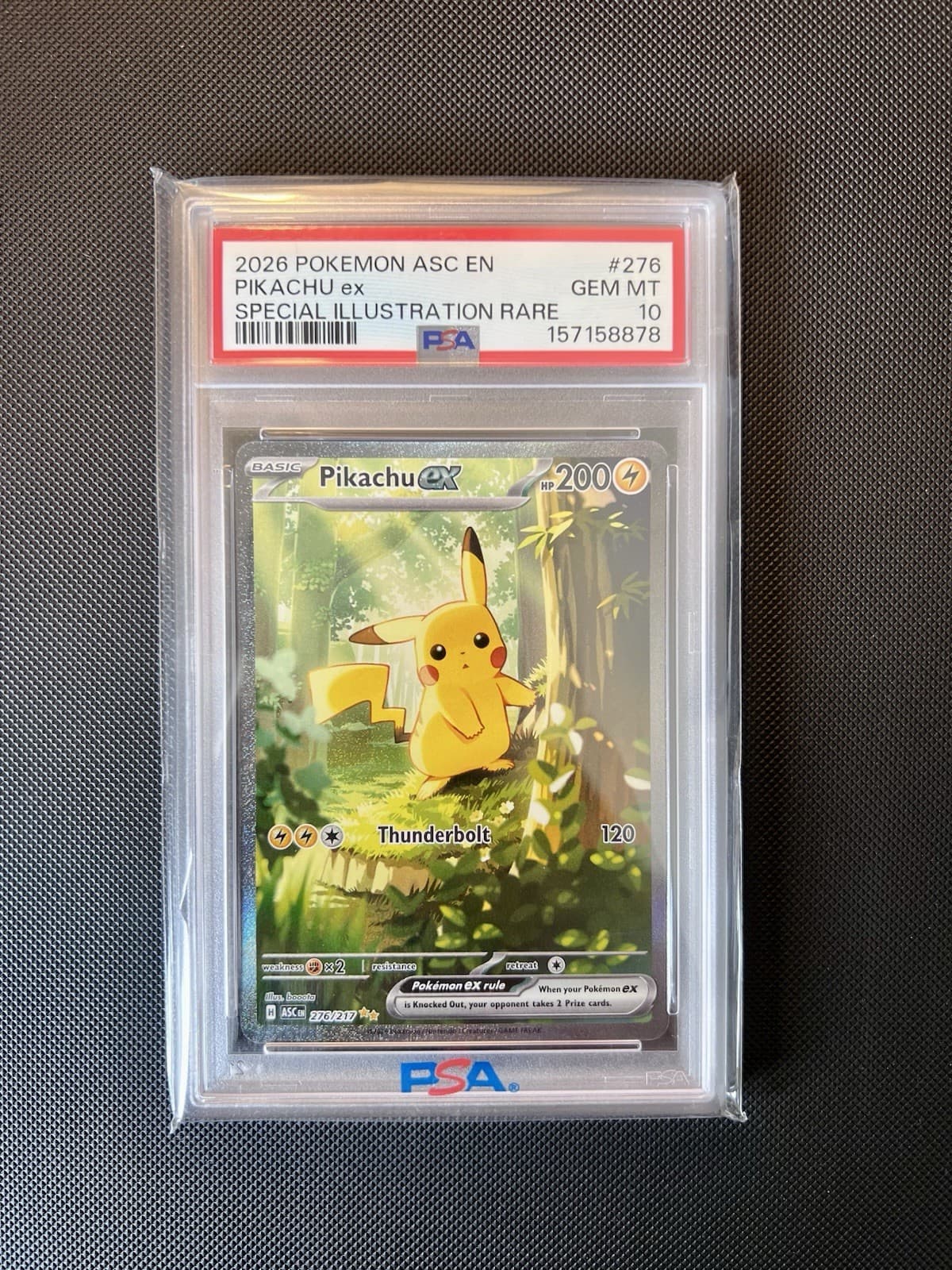 PSA 10 PIKACHU 276/217 Ascended Heroes FOREST GRAIL Pokemon TCG GEM MINT