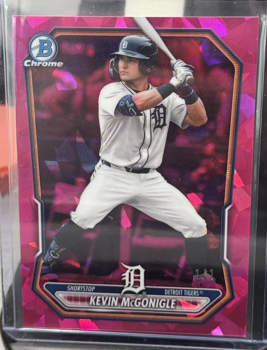 2026 BOWMAN CHROME SAPPHIRE KEVIN MCGONIGLE Padparadscha 1/1