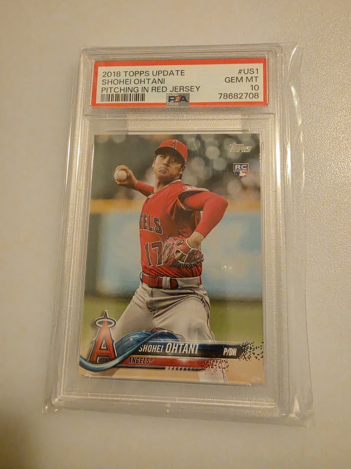 2018 Topps Update Shohei Ohtani Rookie RC #US1 PSA 10 GEM MINT Angels