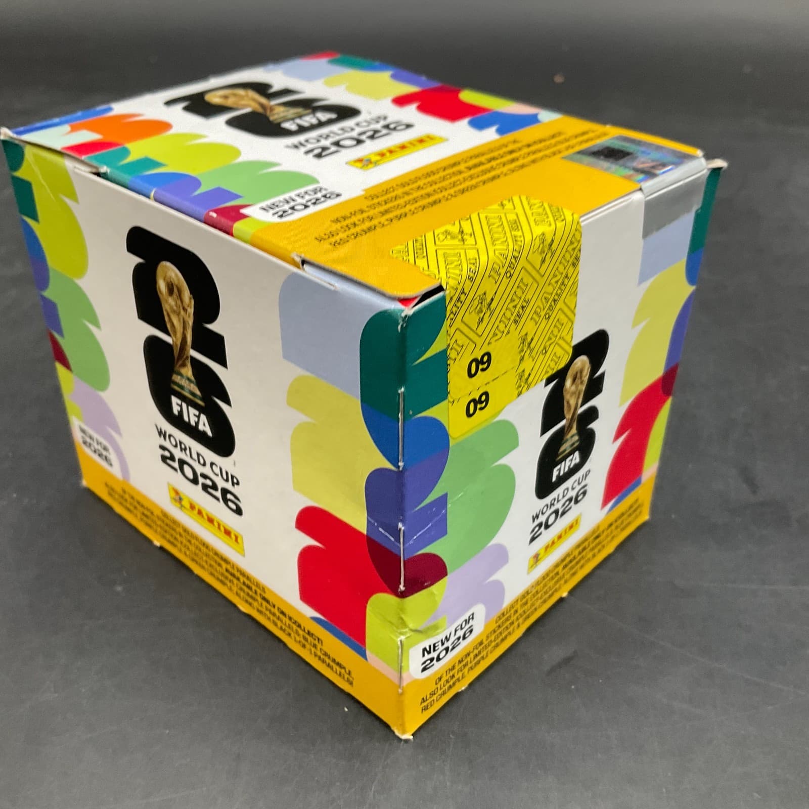 Panini FIFA World Cup 2026 Online Exclusive Gold Crumple Sticker Sealed Box Rare