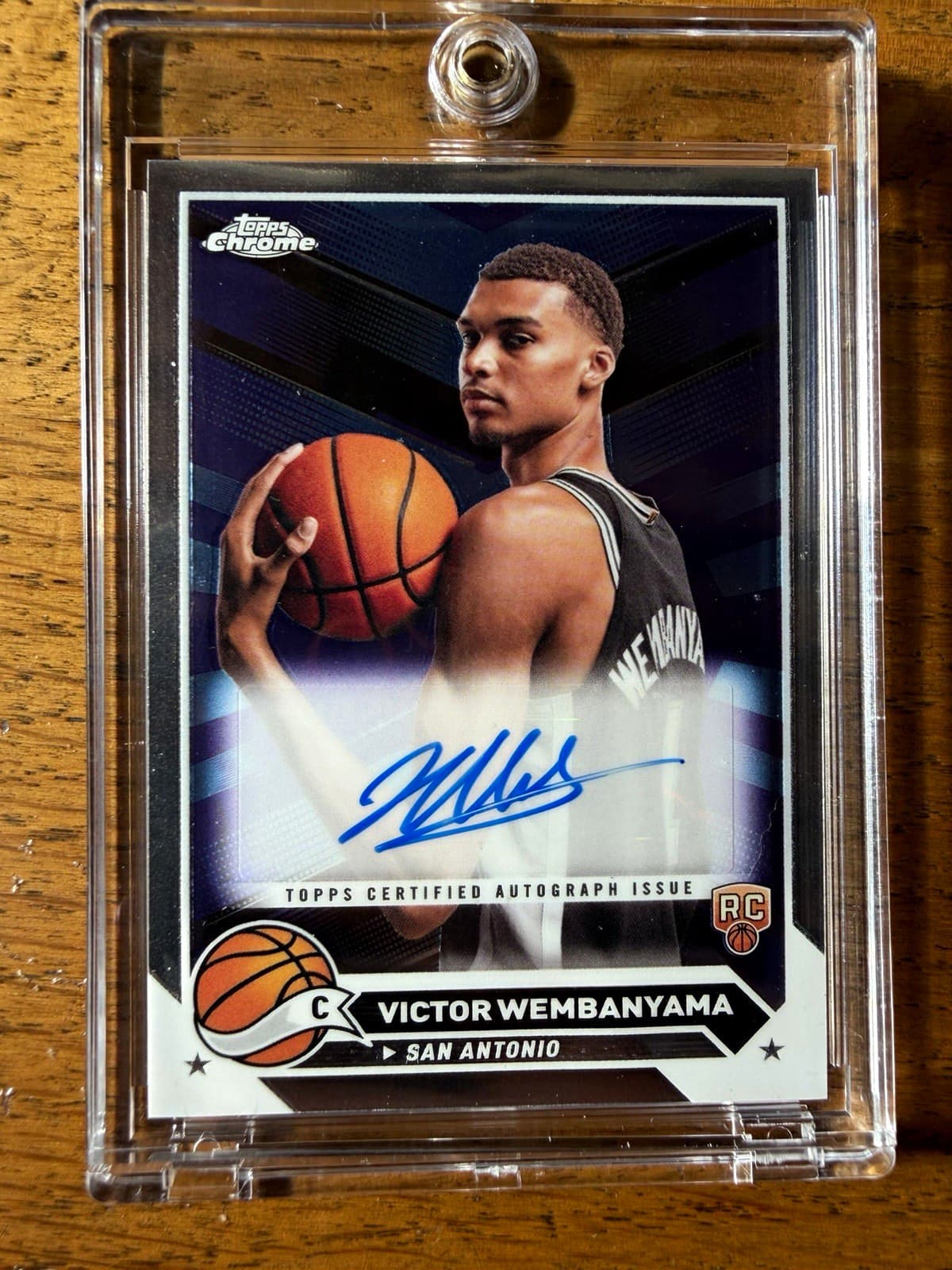 Topps 2023-24 Topps Chrome Autographs Victor Wembanyama RC #CG-VW