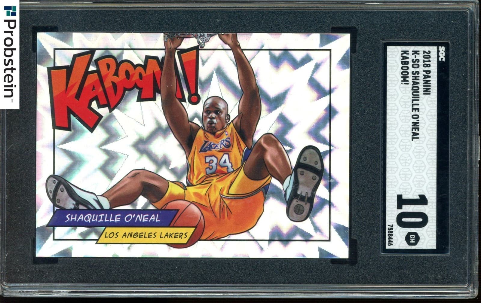 2018 Panini KABOOM! #K-SO Shaquille O'Neal Lakers SSP CASE HIT SGC 10 GEM MINT