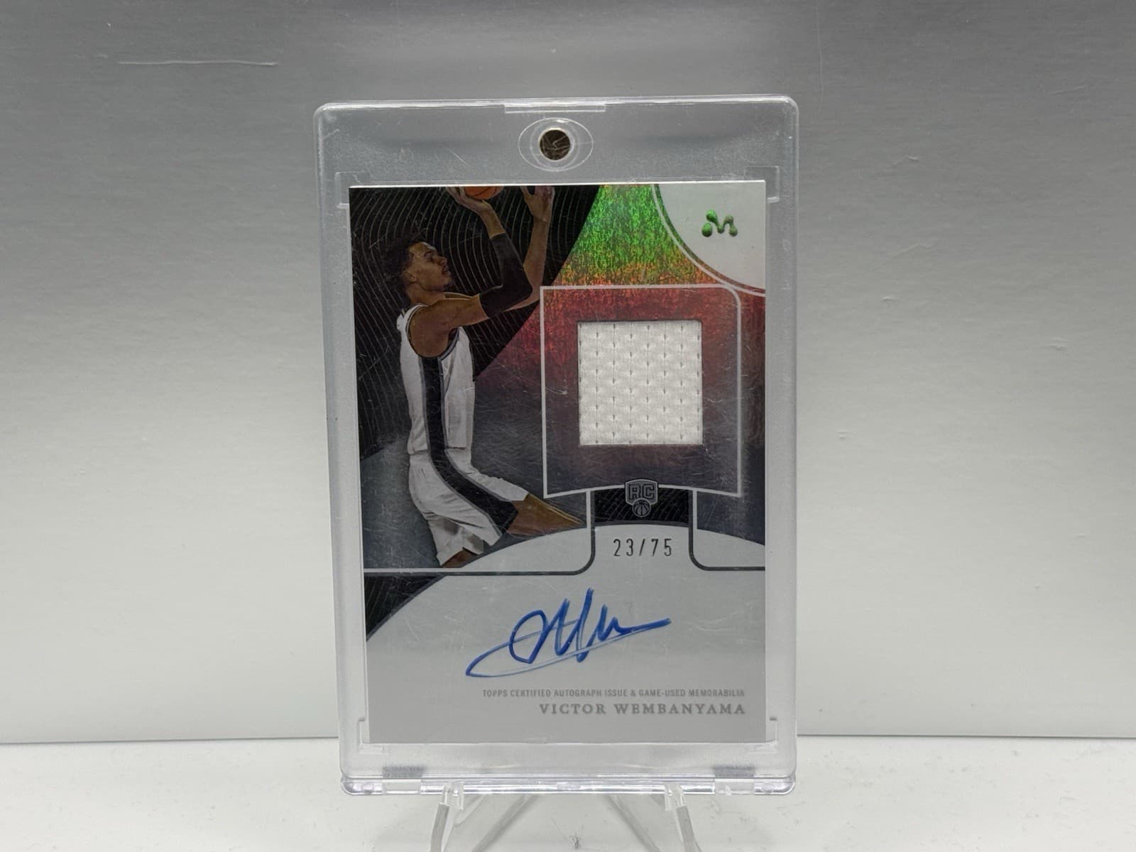 2023-24 Topps Mercury Victor Wembanyama Debut Relic Auto /75 #WAR-3B DEBUT RPA!!