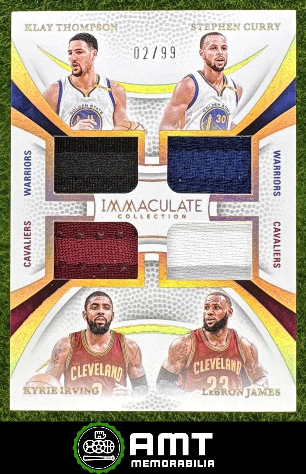 Thompson Steph Curry Irving LeBron James Jersey 2024-25 Panini Immaculate 2/99