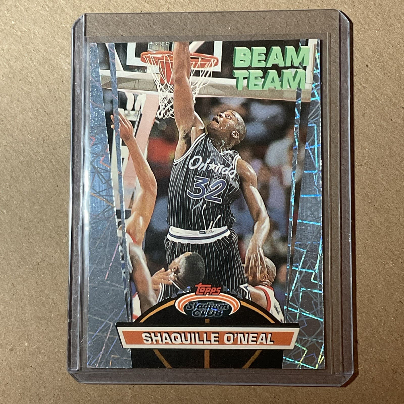 92-93 Topps Stadium Club Beam Team Shaquille O’Neal RC #21 Beam Team NM