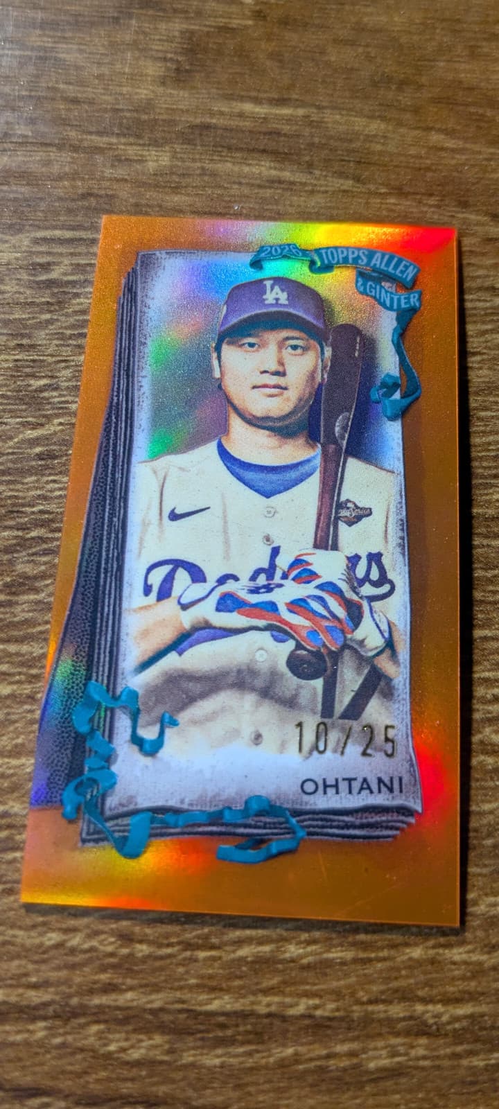 2026 Topps Allen & Ginter Shohei Ohtani Mini Chrome Orange 10/25