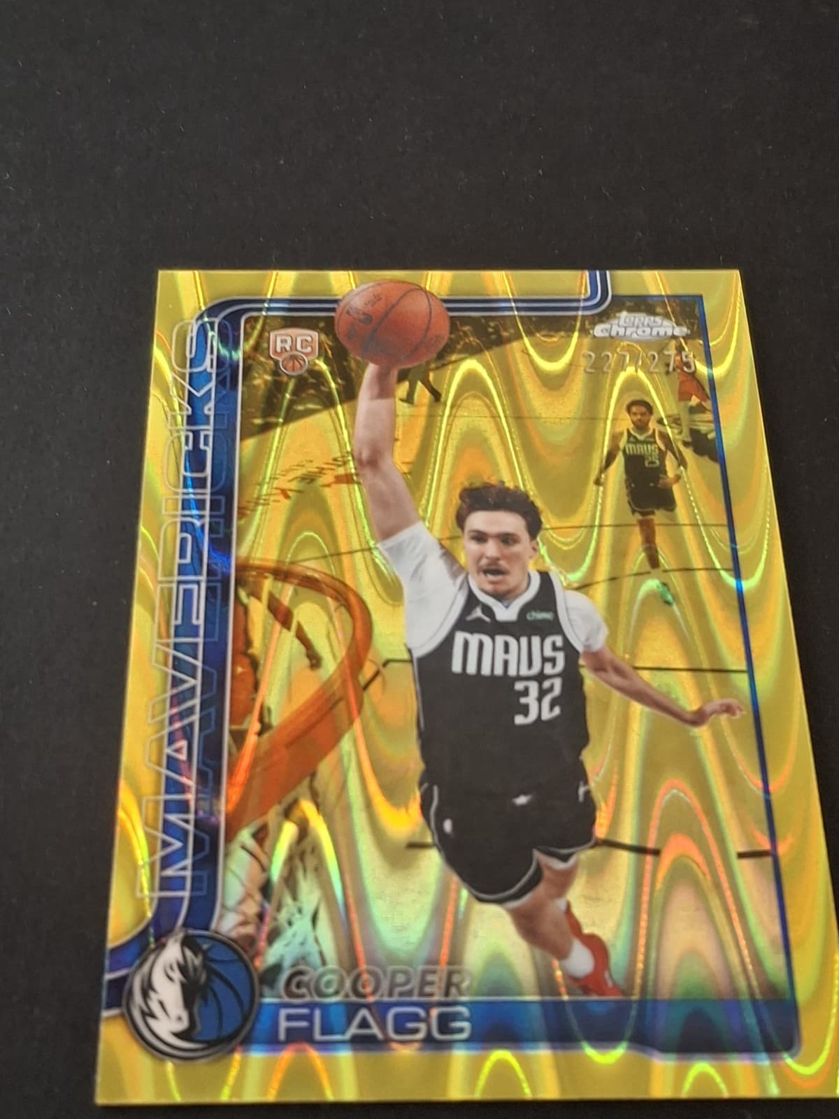 2025-26 Topps Chrome - Cooper Flagg #251 Yellow RayWave Refractor /275 (RC)