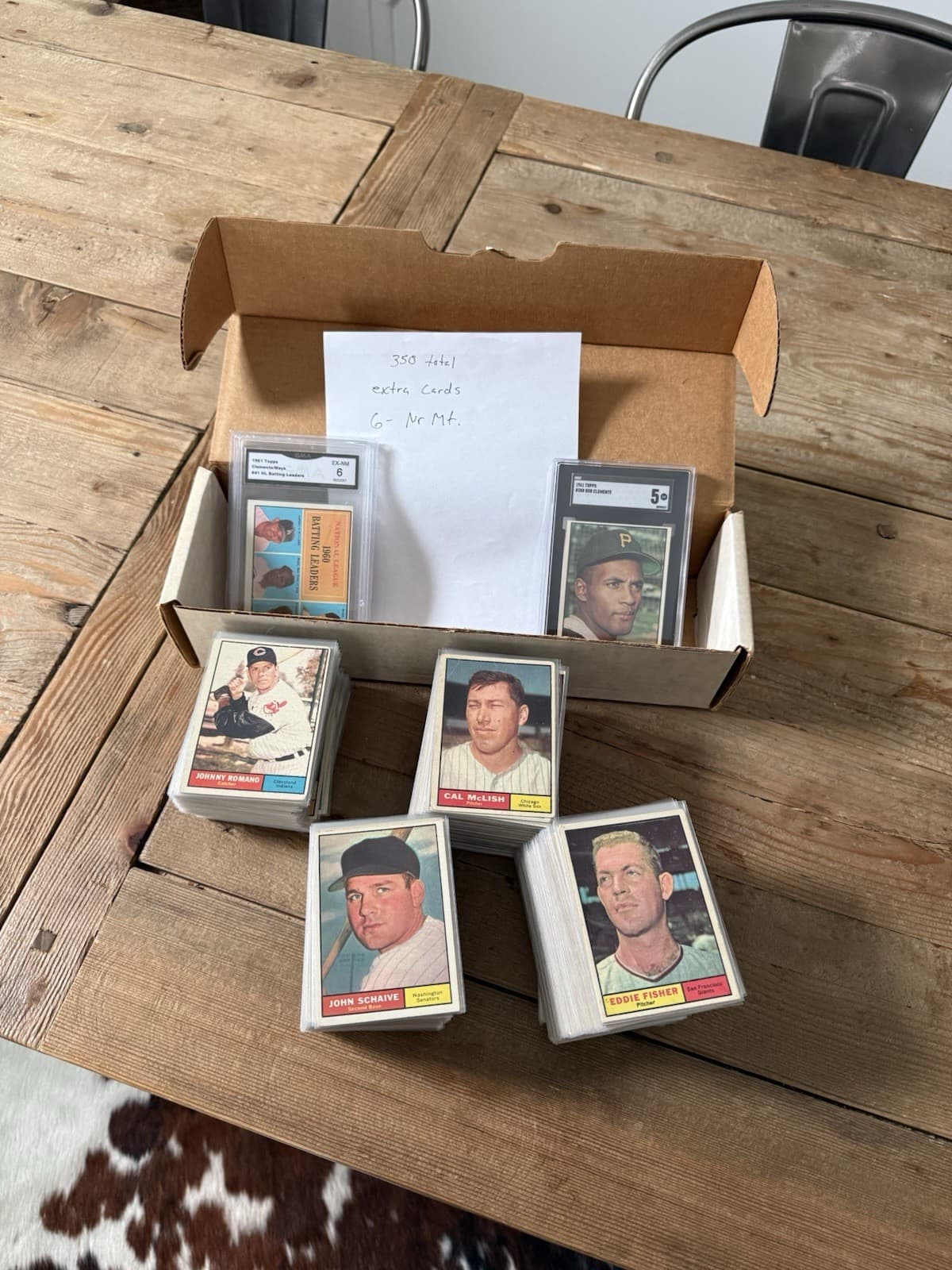 1961 Topps Baseball Card Duplicates