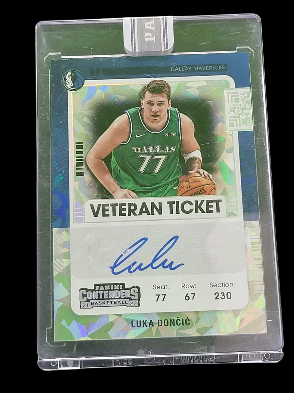 2022 Panini Contenders Basketball Luka Dončić #VT-LDC White Box 1/1