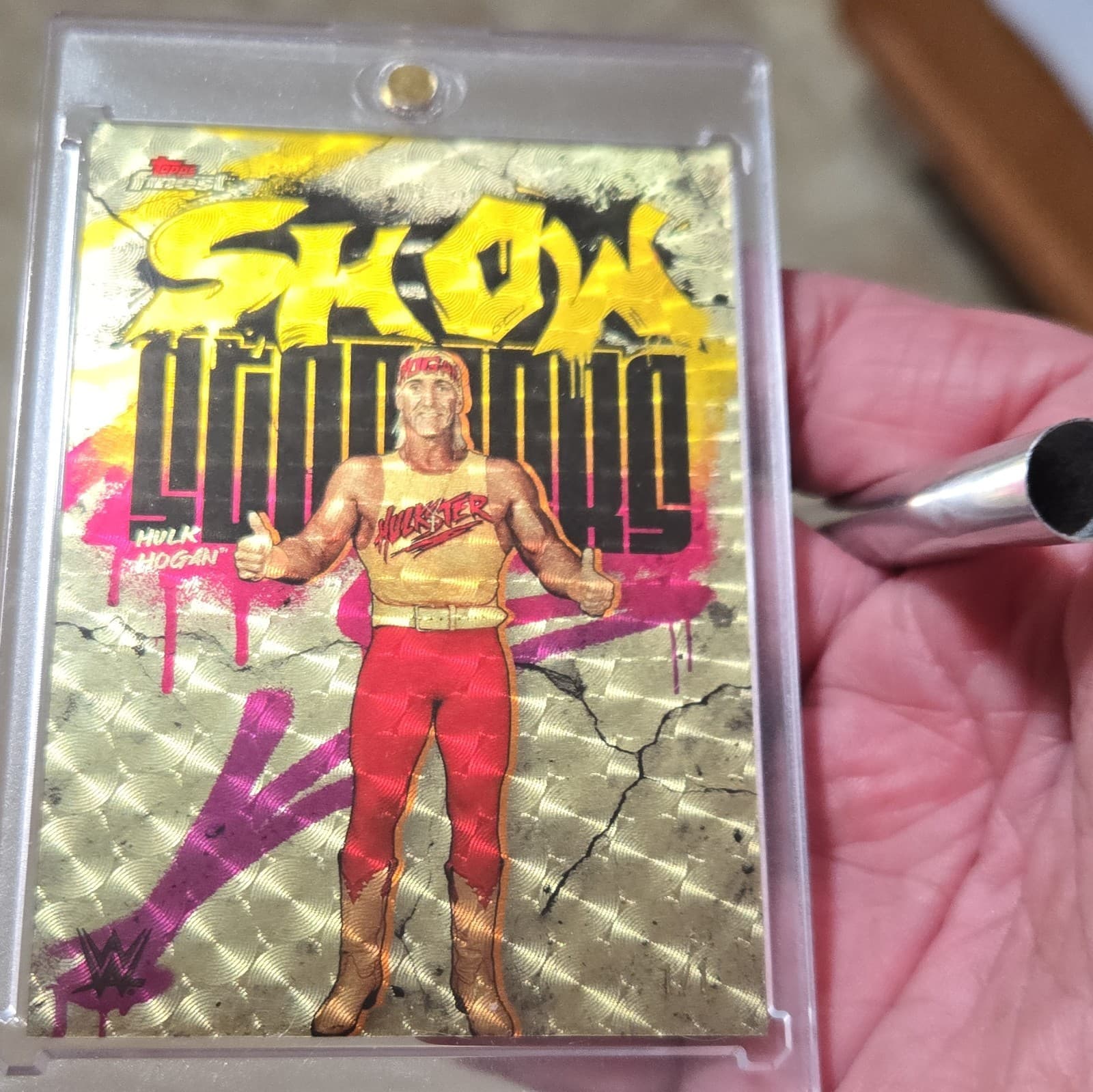 Topps 2025 Finest WWE Showstoppers Hulk Hogan SSS-HH SuperFractor 1/1