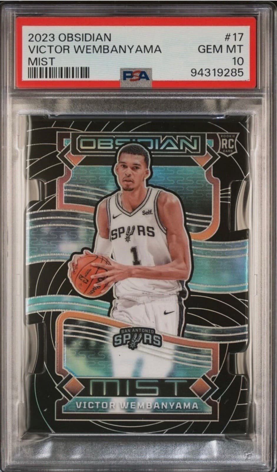 2023-24 Panini Obsidian - Mist Victor Wembanyama #17 (RC)
