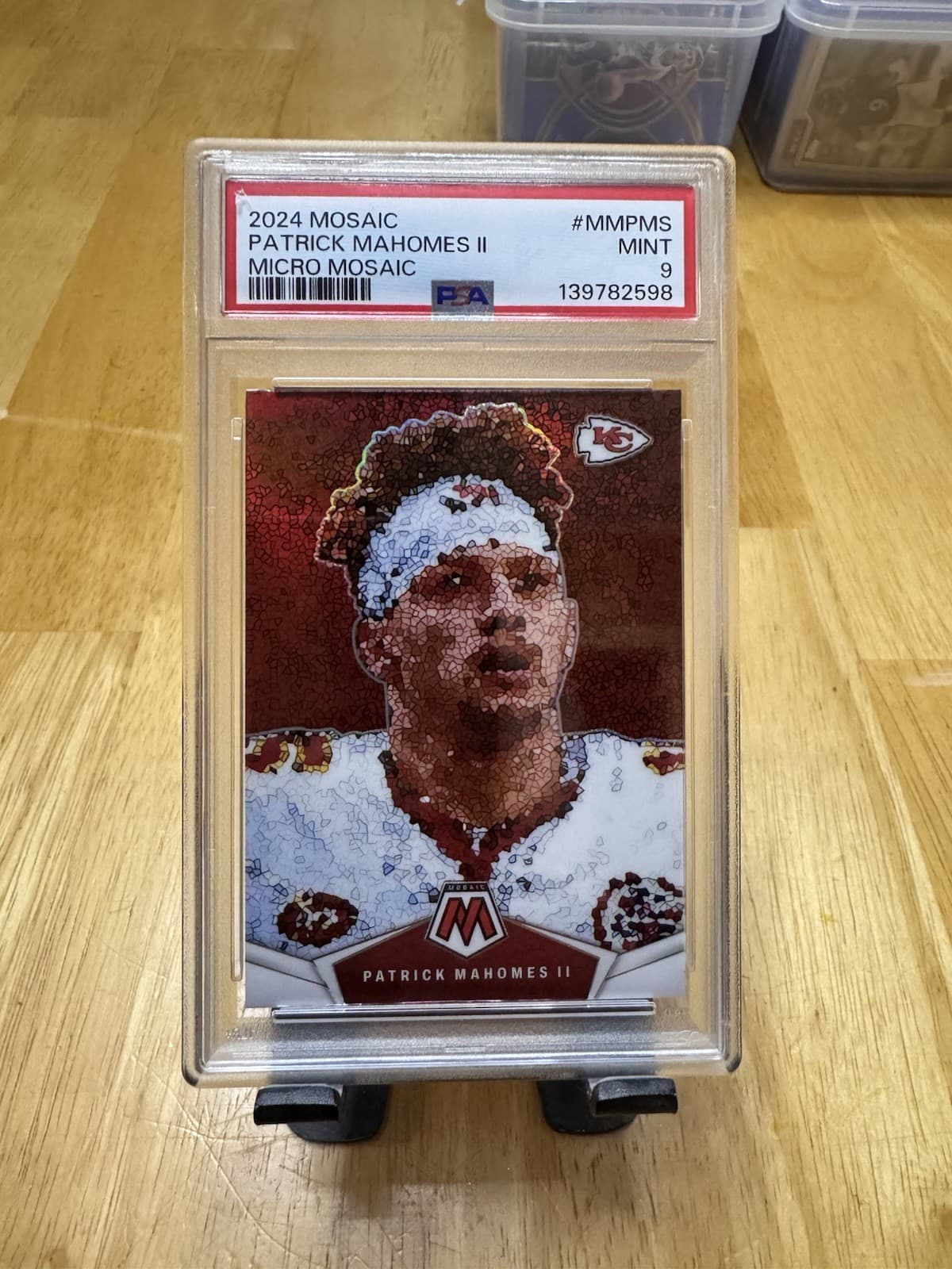 2024 Panini Mosaic Micro Mosaic Patrick Mahomes II #MM-17 PSA 9