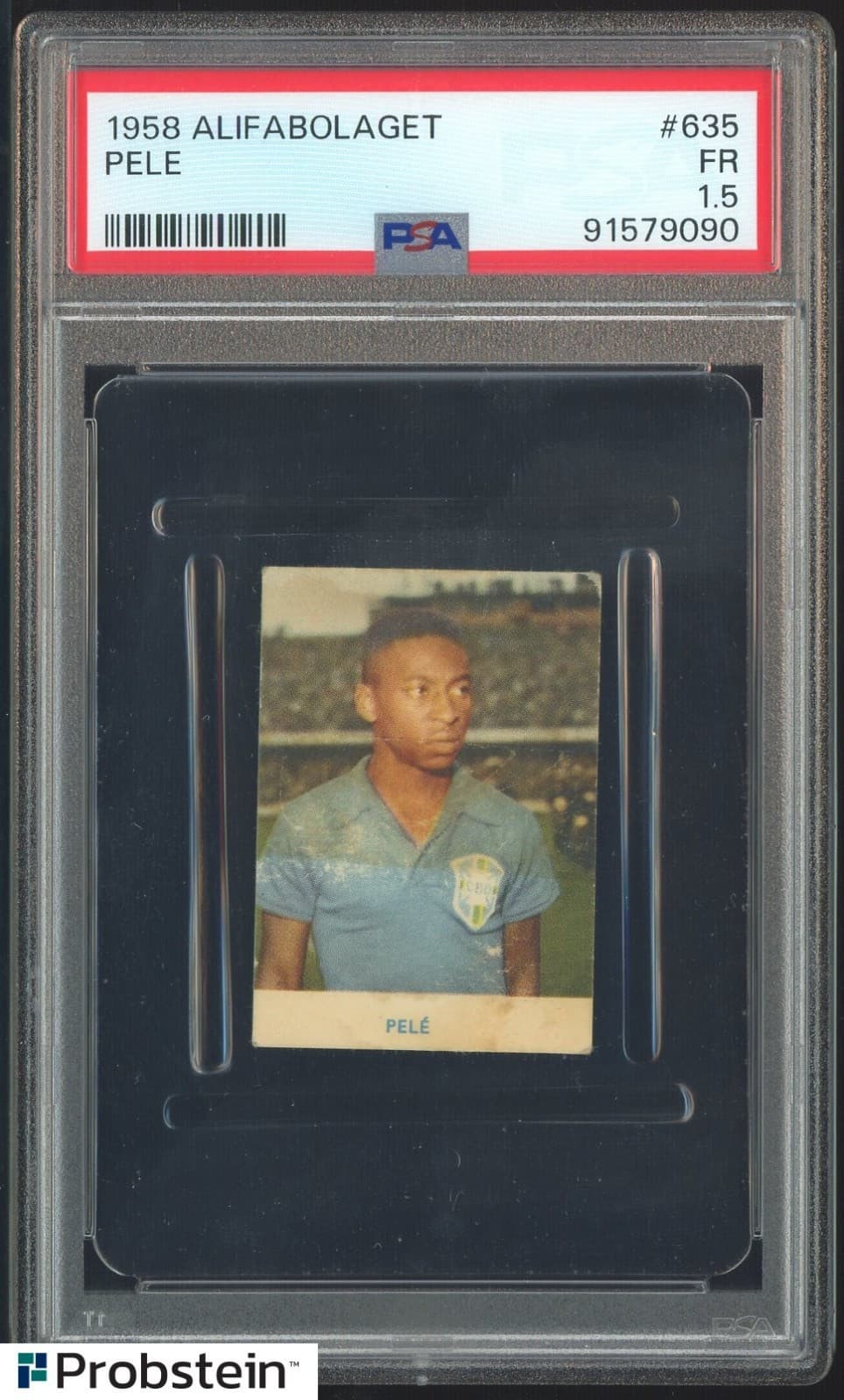 1958 ALIFABOLAGET SOCCER PELE RC Rookie #635 PSA 1.5