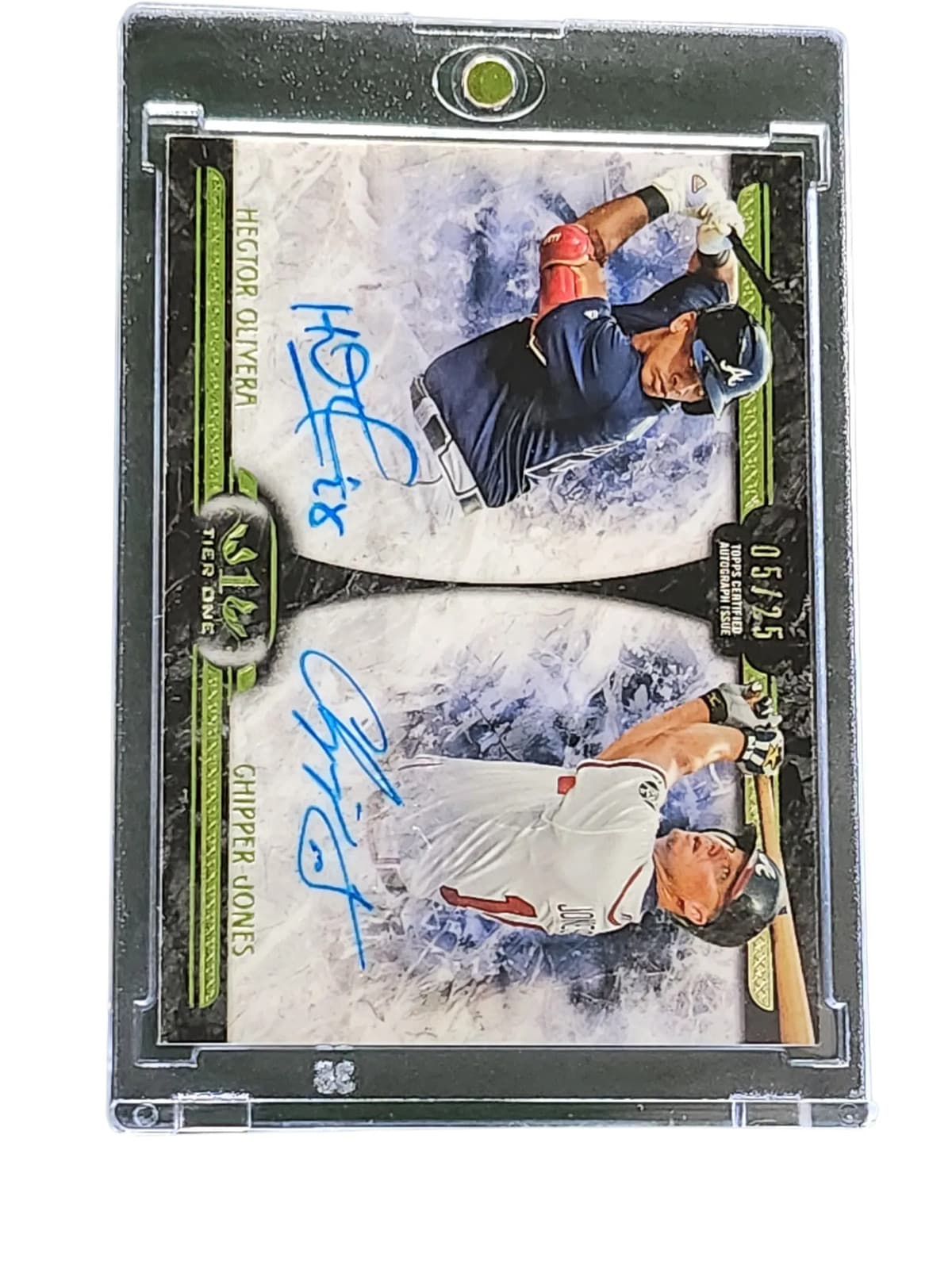 2016 Topps Five Star Hector Olivera Chipper Jones #DA-01 05/25